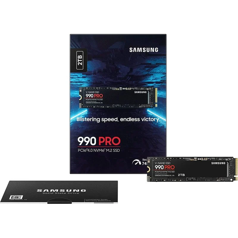 Samsung 990 Pro 2TB Disco SSD 7450MB/S NVMe PCIe 4.0 M.2 Gen4