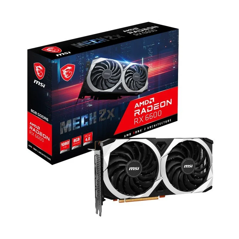 Tarjeta Gráfica MSI AMD Radeon RX 6600 MECH 2X 8GB GDDR6